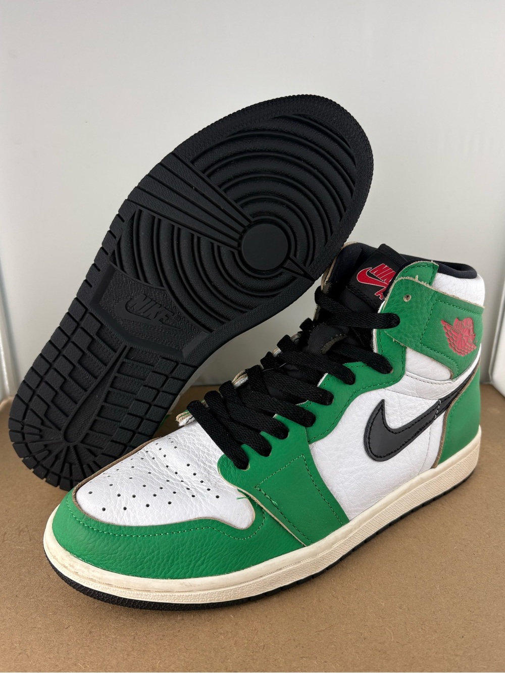 Nike Air Jordan 1 High OG Lucky Green DB4612-300 Women’s 9 (B1)